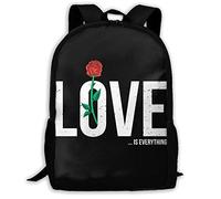 Multicolore Sacs De Voyage l'amour Est Tout Sac À Dos Scolaire Casual Sac À Dos D'École pour Trekking, Scolaires, Usage Quotidien, 42X32X14Cm