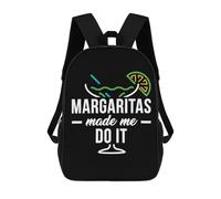 Multicolore Sacs D'École Loisir Les Margaritas M'Ont Fait Faire Sac À Dos d'affaires Casual Sacs À Dos pour Randonnée, Voyage, Loisir, 42X32X14Cm