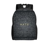 Multicolore Sacs D'École Loisir Mathématiques Sacs De Voyage Mignon Cartable Scolaire pour Gym, Loisir, Trekking, 42X32X14Cm