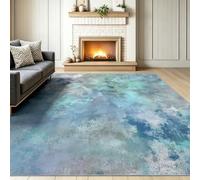 Multicolore Tapis Salon 90 x 150 cm, Antidérapant Et Lavable En Machine Tapis, Poil Ras Moderne Shabby Chic Abstrait Bloc De Couleur Tapis Pour Exterieur Interieur Chambre Salle À Manger Bureau