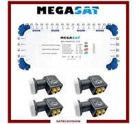 Multicommutateur Multiswitch 17/8 + 4 LNB Quattro : 4 SAT + TNT 8 Utilisateurs