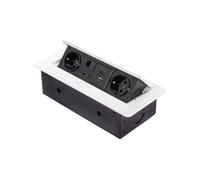Multiconnecteur pour bureau Atom 26 blanc