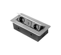 Multiconnecteur pour bureau Atom 26 Lite aluminium