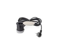 Emuca Multiconnecteur Vertikal Ø60 mm – 1x Schuko, 1x USB-A, 1x USB-C – Acier inoxydable et plastique