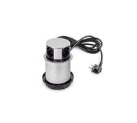 Multiconnecteur Vertikal Push diamètre 100mm, 3 prises de type Schuko, 1 USB type A, 1 USB type C, Acier et Plastique, Peint en aluminium