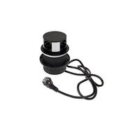 Multiconnecteur Vertikal Push diamètre 100mm, 3 prises de type Schuko, 1 USB type A, 1 USB type C, Acier et Plastique, Peint en noir