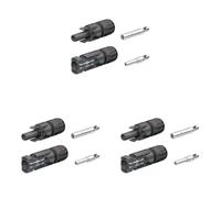 MultiContact Prise mâle et femelle MC4 pour câbles 4-6 mm² (Lot de 3)
