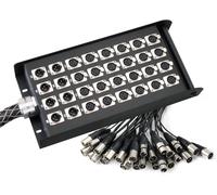 MULTICORE 24/8 CANAUX CABLE MULTIPAIRE BOITIER DE SCENE XLR PROFESSIONNEL 30M
