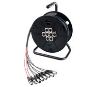 Multicore Cable Multipaire Boitier Scene Touret DJ PA XLR 15m Noir