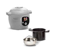 Multicuiseur Cookéo MOULINEX - CE854B10 - Mijoteur Intelligent - Capacité 6L - Jusqu'à 6 personnes - 80 recettes - Gris - 1600W