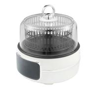 Multicuiseur de 5 L avec poêle fendue, couvercle en verre transparent, contrôle de la température de 80 à 200 ℃, minuterie de 120 min, affichage numérique, chauffage à circulation à 360 ° pour la