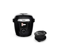 Multicuiseur intelligent connecté Moulinex avec couvercle Extracrisp YY5449FB 1600 W Noir