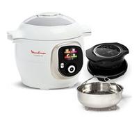 Moulinex Multicuiseur Cookeo+ CE85XAF0 – Mijoteur haute pression avec accessoire Extra Crisp Blanc