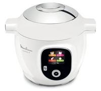 Multicuiseur Moulinex Cookeo CE854110 Intelligent 6 L 80 recettes Application MyMoulinex Écran intuitif Blanc 1600 W Blanc