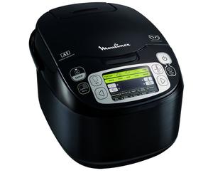 Multicuiseur - MOULINEX - MK815800 - 43 programmes de cuisson - Bol anti-adhésif - Noir