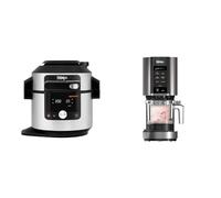 Multicuiseur Ninja Foodi MAX Air Fryer, Smart Lid, 14 fonctions de cuisson en 1, 7.5L & CREAMi machine à crème glacée et à desserts glacés, 7 programmes