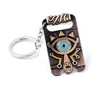Multiculture Porte-clés en métal avec les symboles de la tablette Sheikah pour les fans de Zelda, multicolore