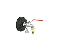 Multicuves - Raccord cuve S100X8 - Robinet Laiton chromé 15 mm + Nez articulé