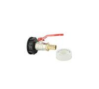 Multicuves - Raccord cuve S60X6 - Vanne Laiton + Embout Droit 19 mm