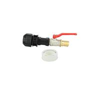 Multicuves - Vanne 1/4 de Tour Laiton - cannelé 25 mm - kit couplage cuve