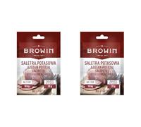 MultiDepot Browin 410010 Salpêtre de Potassium pour la Salaison de la Viande 20g | pour Conserver la Viande et Faire du Jambon Maison | pour 6 kg de Viande (Lot de 2)
