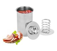 Multidepot Presse A Jambon, Modèle Numéro 313015, Capacité 1,5 kg de viande, Dimensions 17 x 10 x 10 cm, Acier Inoxydable, Argent