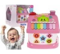 mULTIDOMEK interactif pour enfants maison + voiture - rose