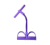 Multifonction Corde De Traction Élastique pour Pédale Bandes De Résistance Fitness,Elastique Musculation Bande De Résistance À Pédale, 4Tubes avec Pédales De Traction pour Abdominaux, Taille, Bras