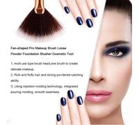 Multifonction En Forme D'eventail Pro Doux Moelleux Maquillage Brosse Poudre En Vrac Mettre En Evidence Fard À Joues Outil Cosmetique Maquillage Outil Accessoires