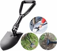 Multifonction Militaire Pelle Pioche Pliante En Métal, Mini Survie Outil Pour Camping Randonnée Jardin Pelle