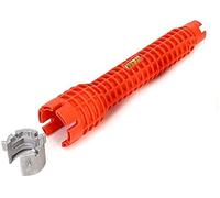 Multifonction Robinet et Évier Installer Clé Plomberie Outil D'eau Tuyau Clé pour Cuvette De Toilette/Évier/Salle De Bains/Cuisine plomberie et plus, réparation et Installation Outils (5-in-1)