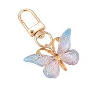 Multifonctionnel Charme Gradient Butterfly Design Acrylique Keychain Élégant Pendant Backpack Hook Acrylic Travel Keyring