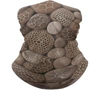 Multifonctionnel Écharpe Tube,Pierre de Petoskey,Bande de Cheveux Séchage Rapide Gaiter pour Sports Adulte Femme 26X30cm