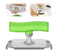 Multifonctionnel Ouvre Bouteille Ajustable, 2026 Nouveau Ouvre Boite de Conserve, Acier Inoxydable Ouvre Bouteille, Ouvre Bocal Sans Effort pour Seniors, Arthritique (Vert)