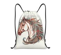 Multifonctionnel Sac à Dos Cordon Cupidon Flèche Amour Cheval Sacs à Cordon Sport Confort Sac d'école pour Ecole Camping Fitness 36X42cm