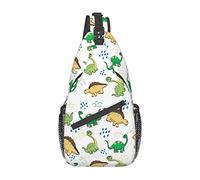 Multifonctionnel Sac De Poitrine Dinosaure Sacoche Bandoulière Ultraléger Sac D'Epaule pour Voyage, Sport, Camping