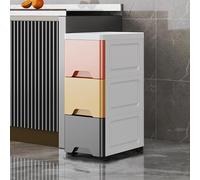 Multifonctionnel SlimStorageCabinetTallingDrawerUnitforroom,UnitforBathroom,KitchenIdealforSmallSpacesPerfect for Decluttering&OrganizingEssentials.