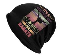Multifonctions Cycling Cap C'est Une Belle Journée pour Le Karaté Chapeaux De Course Respirant Capuche Tricotée pour Ski, Jogging, Le Sport
