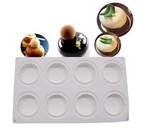 Multifonctions Moules en Silicone pour gâteau Moule 3D pour Glace Chocolat Pâtisserie Dessert forme ronde à 8 trous