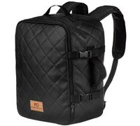 Multifonctions Sac à Dos Cabin Sac à Dos Multifonctions Sac d'avion Sac à Main Sac de Voyage à Bretelles Taille 40x30x20cm Black Quilted [102]