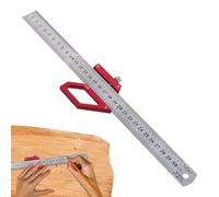 Multifunction Angle Ruler, Square Right, Woodworking Marking Gauge, Multi Angle Scribing, 13.39x3.15x0.79 Inches, Measuring Scriber, Precision Layout Tool, Carpentry and Crafting Use