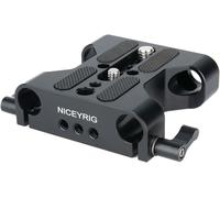 Multifunction Camera Base Plate with 15mm Stem Clamp for DSLR Bracket System