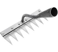 Multifunction Metal Weeding Rake Garden Rake Portable Garden Rake for Weeding/Furnishing/Seed Weeding(8 Teeth)