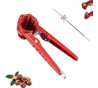 Multifunction Nutcracker with Non Slip Handel, 2026 New Nutcracker Tool, Nutcrackers Tool Heavy Duty Pecan Walnut, for All Nuts and Chestnuts (Red,1PCS)