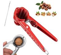 Multifunction Nutcracker with Non Slip Handle, 2026 Chestnut Splitter, Heavy Duty Pecan Walnut Plier Open, Chestnut Opener, Chestnut Opener, for All Nuts (Red,#1PCS)