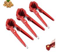 Multifunction Nutcracker with Non Slip Handle, 2026 New Nutcracker Tool, Heavy Duty Pecan Walnut Plier Open, Handheld Walnut Clip, for Nuts Chestnut Melon Seeds (3PCS)