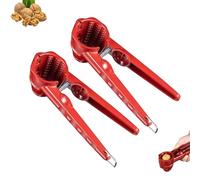 Multifunction Nutcracker with Non Slip Handle, 2026 New Nutcracker Tool, Heavy Duty Pecan Walnut Plier Open, Handheld Walnut Clip, for Nuts Chestnut Melon Seeds (2PCS)