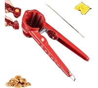 Multifunction Nutcracker with Non Slip Handle, Multi Functional Chestnut Opener Walnut Clip Set, Stainles Steel Walnut Cracker Opener Tool, For Walnut Nuts Chestnut Melon Seeds (1 pc)