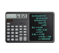 Multifunction Solar Calculator with Handwriting Pad for Financial Accounting Handwriting Computer Business Drawing Black