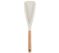 Multifunction Spatula Cooking Spoon, 2026 New Spatula Spoon Silicone Heat Resistant with Wooden Handle - Makes Stirring, Scooping & Serving So Much Easier (White)